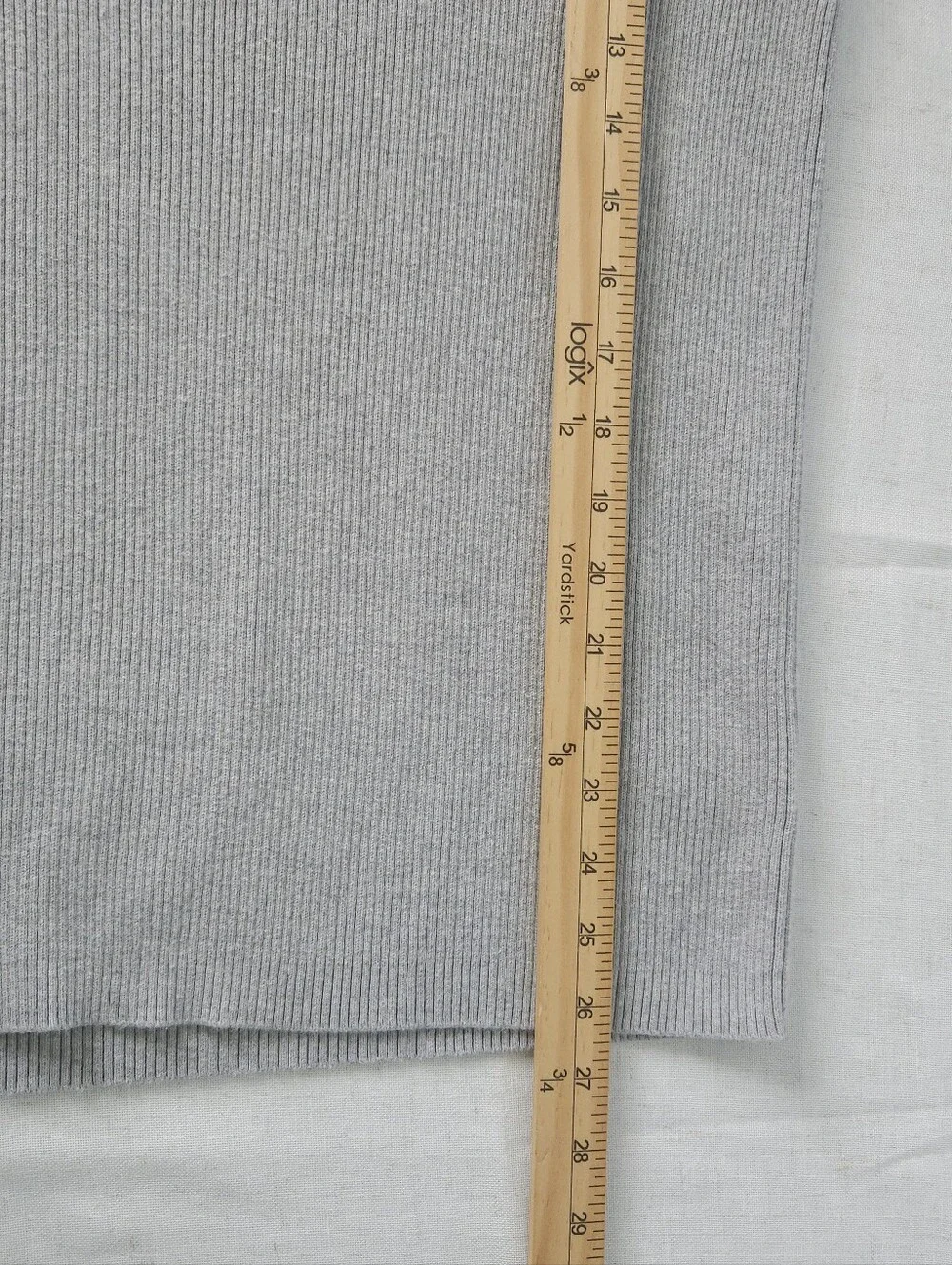 Polo Jeans Co Ralph Lauren Ribbed Sweater Small Gray Flag Logo Crewneck Vintage